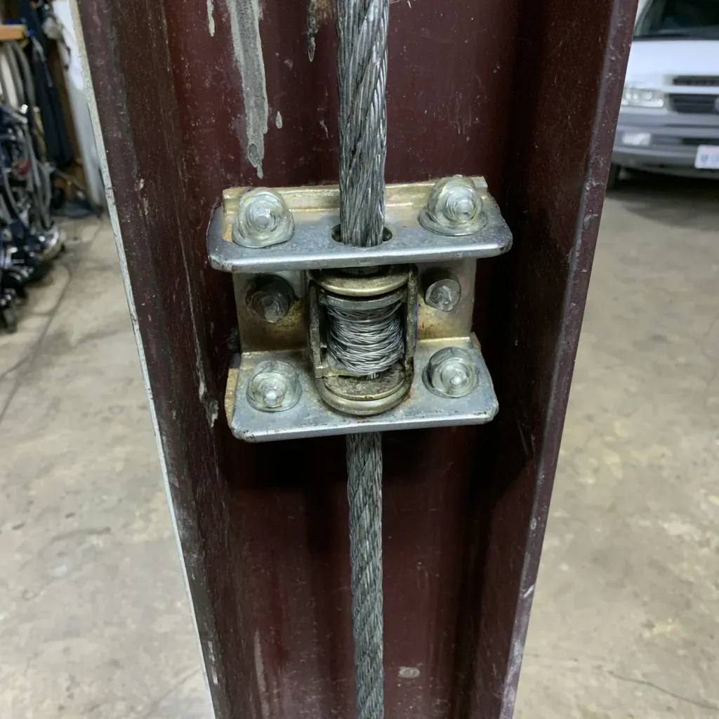 Extension Springs on a garage door in Chula Vista, CA